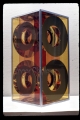 PP35, 3qtr view, 12x12x25 in, plexiglass, mirror, aluminum, 1974